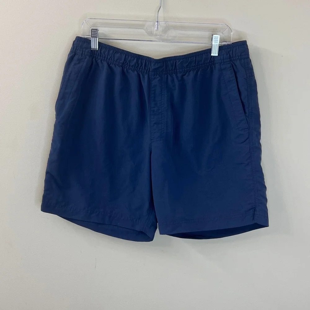 The North Face Mens Class V Pull On Navy Blue Quick Dry Hiking Swim Shorts Large